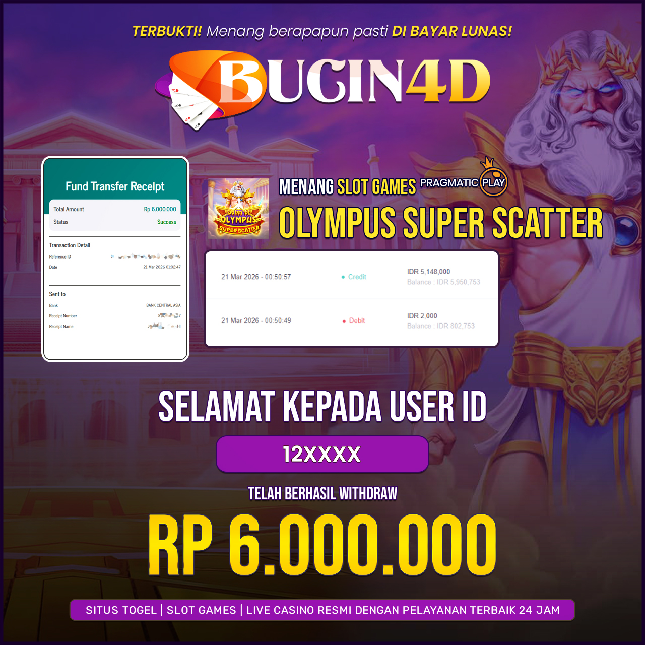 BUKTI JP SLOT PRAGMATIC PLAY