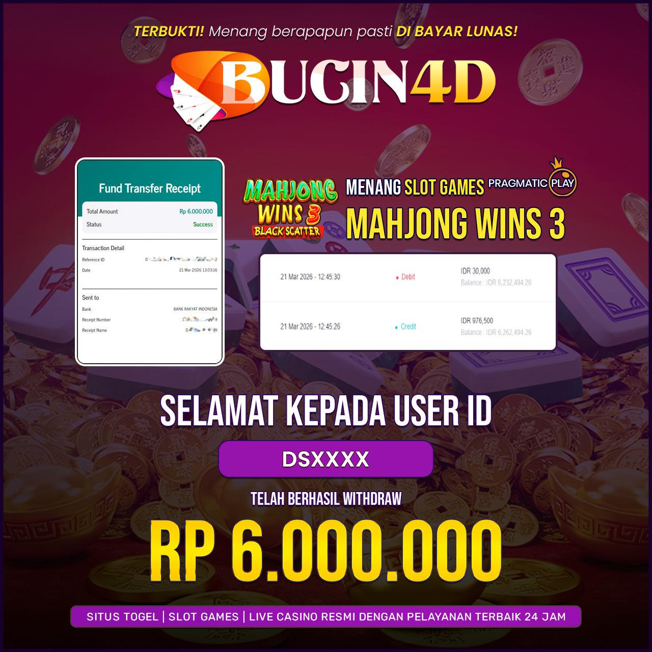 BUKTI JP SLOT PRAGMATIC PLAY