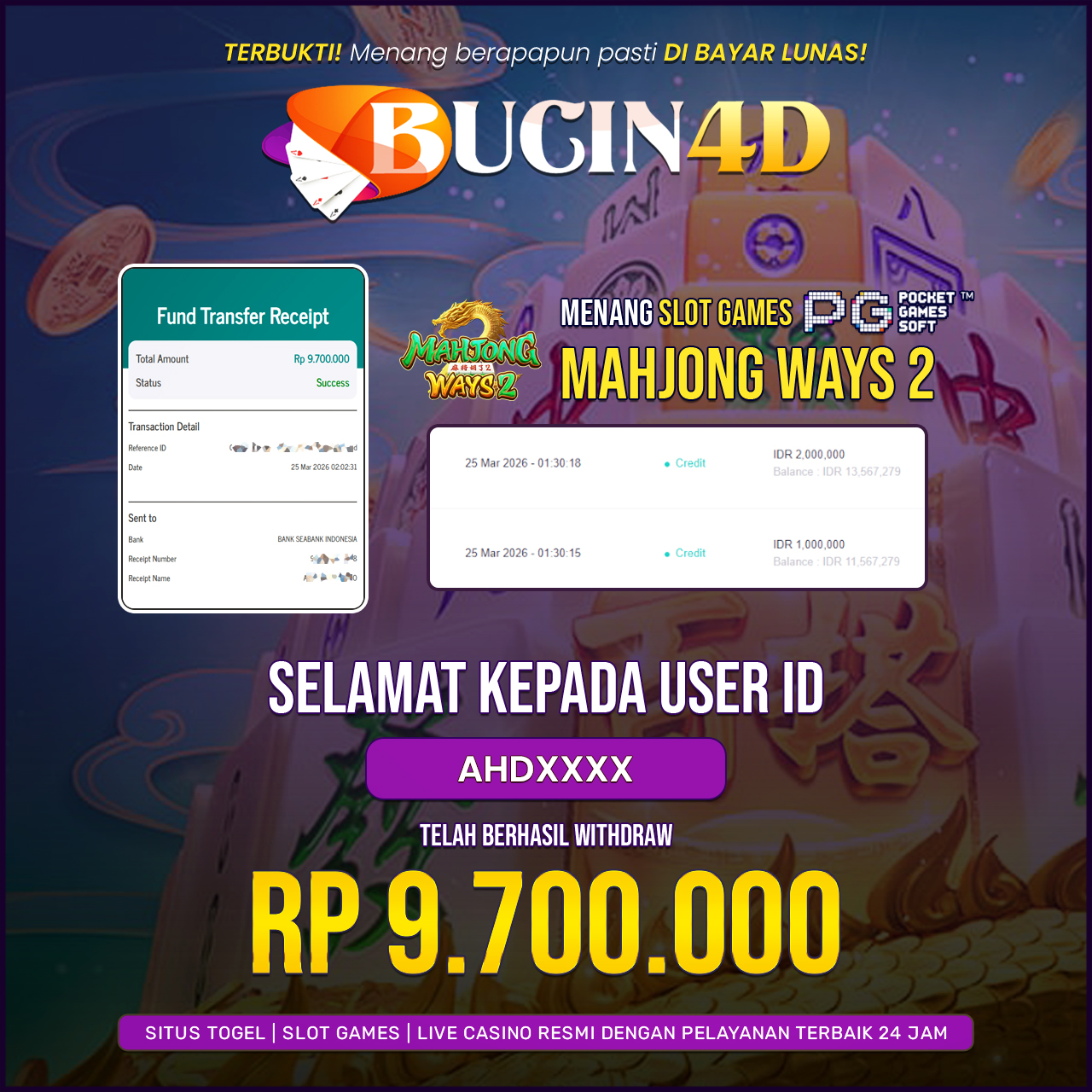 BUKTI JP SLOT PG SOFT