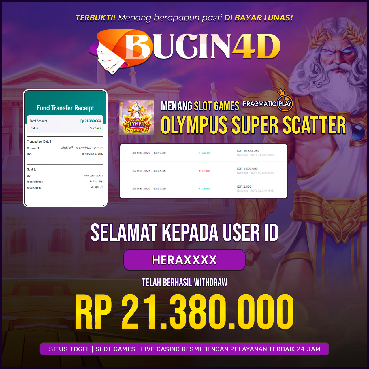 BUKTI JP SLOT PRAGMATIC PLAY