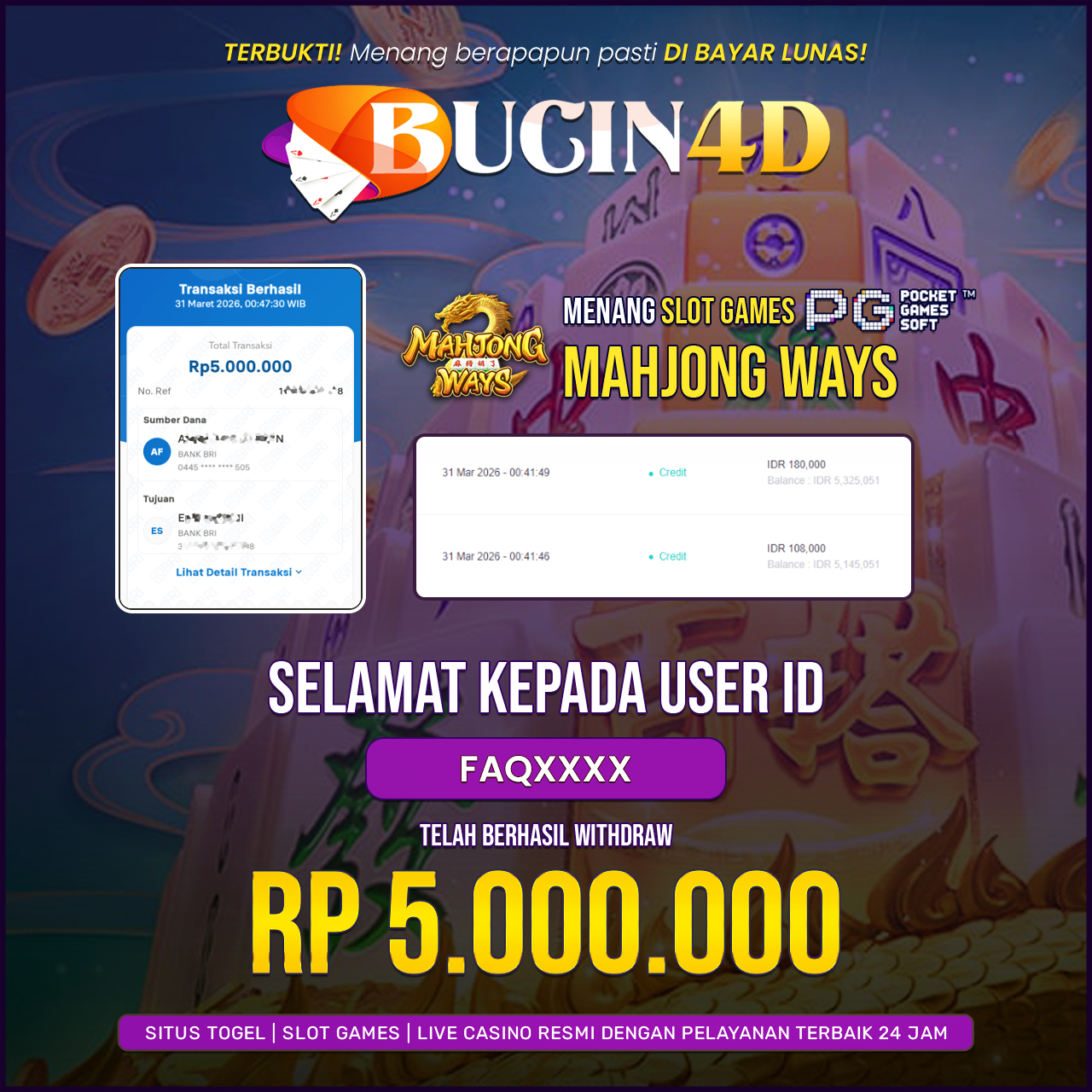 BUKTI JP SLOT PG SOFT