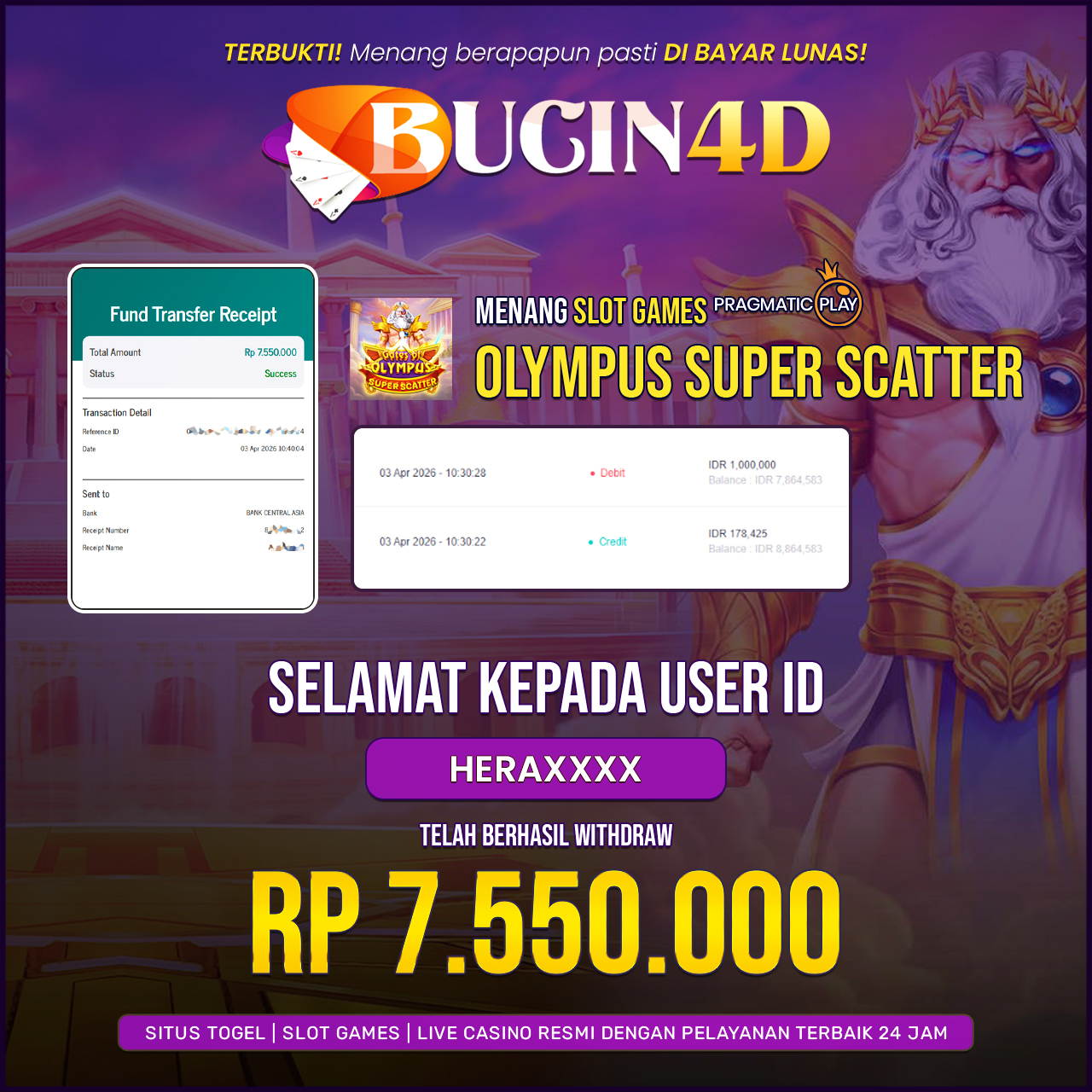 BUKTI JP SLOT PRAGMATIC PLAY