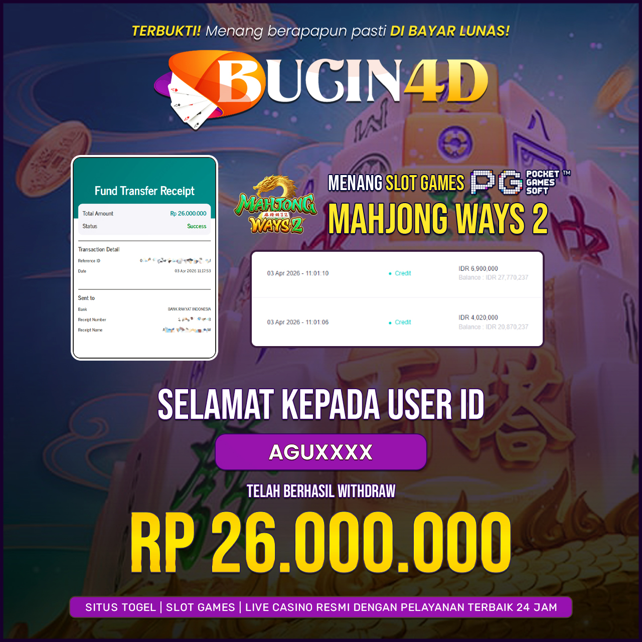 BUKTI JP SLOT PG SOFT