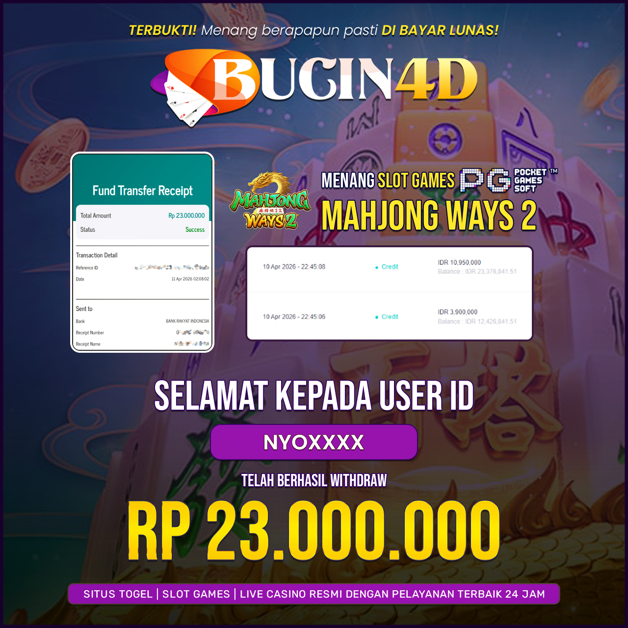 BUKTI JP SLOT PG SOFT