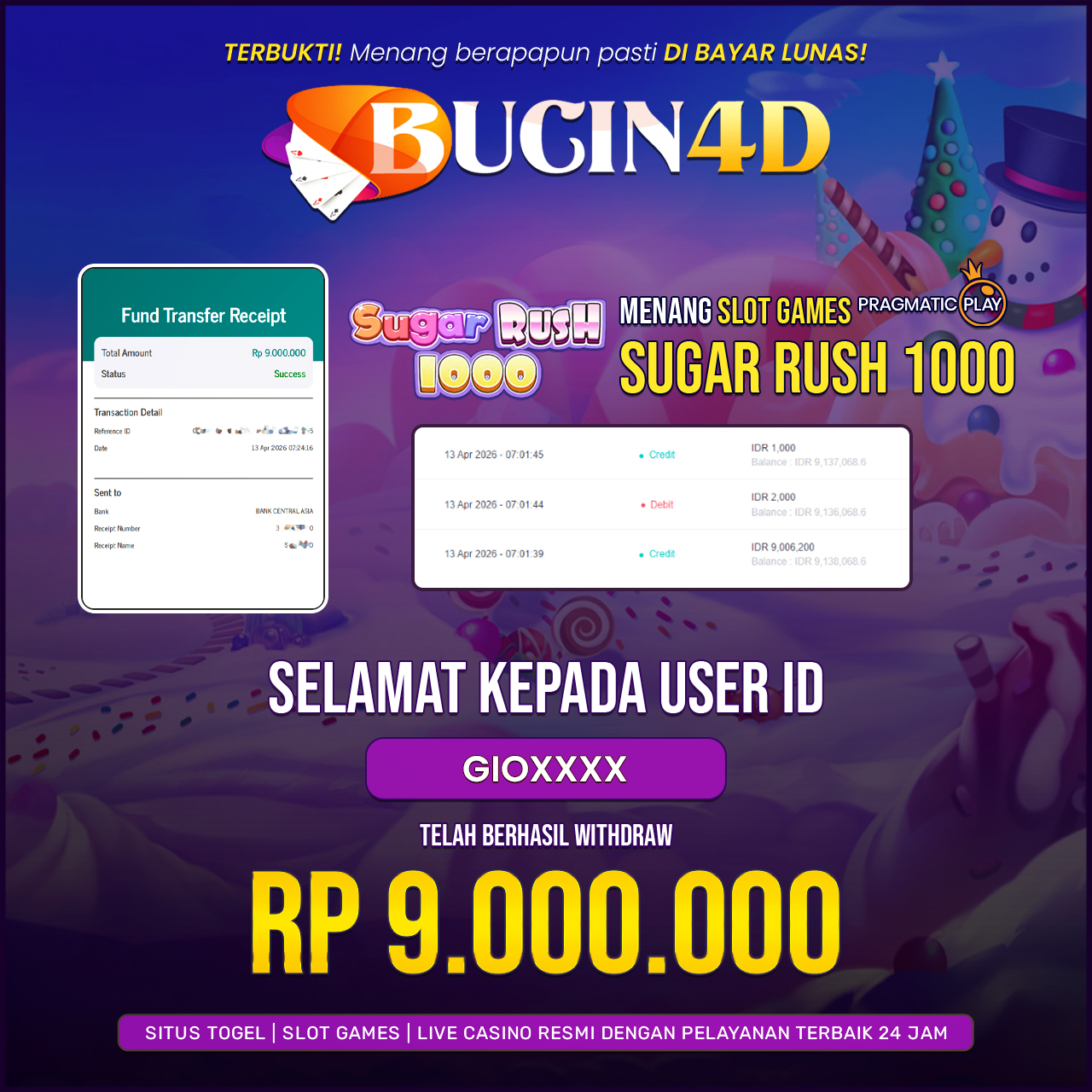 BUKTI JP SLOT PRAGMATIC PLAY