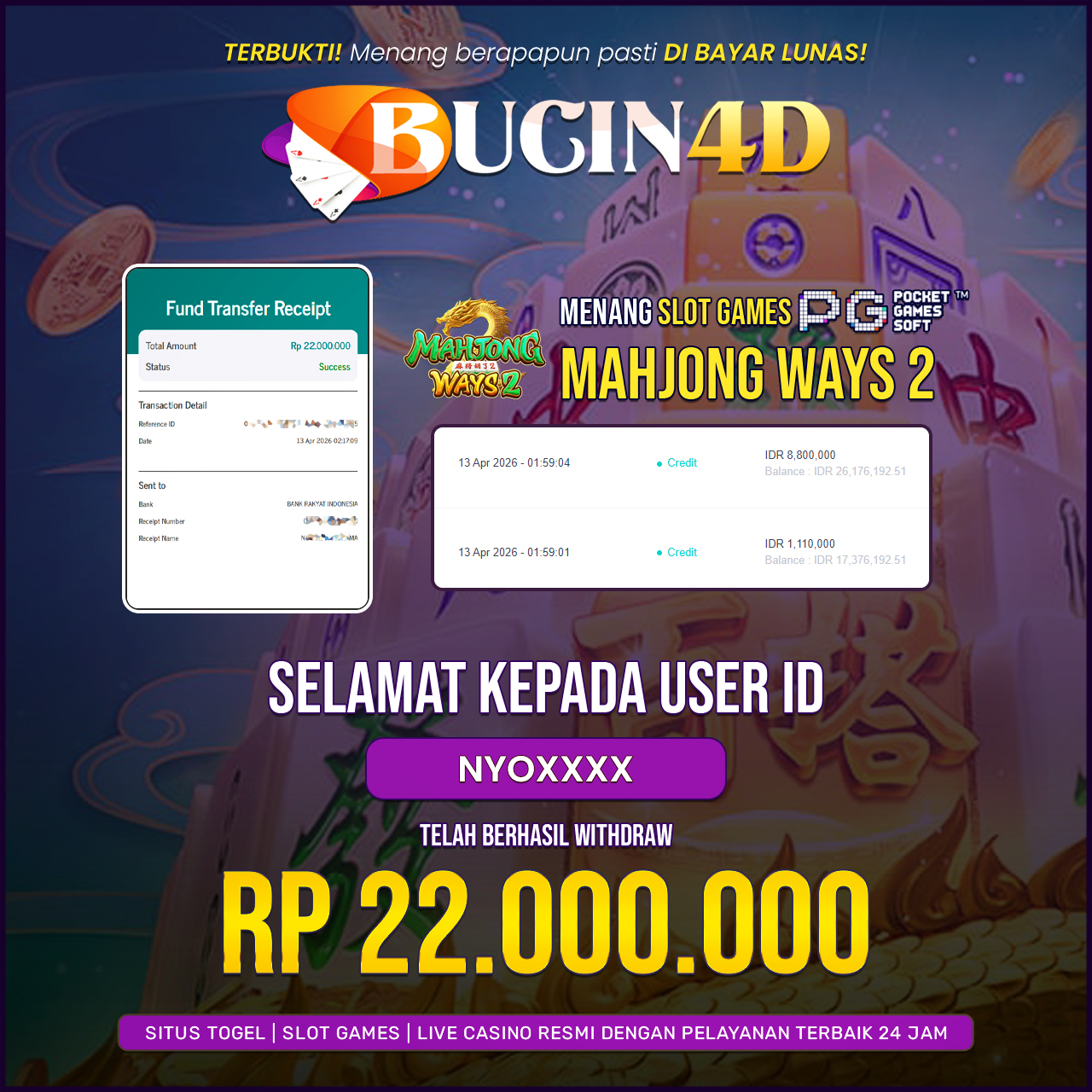 BUKTI JP SLOT PG SOFT