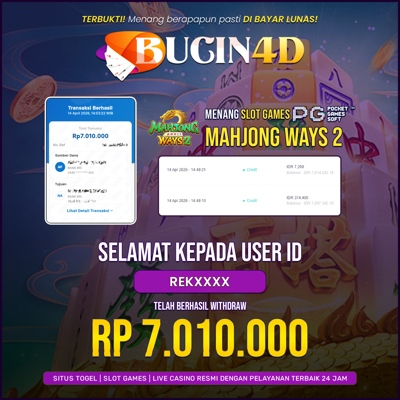 BUKTI JP SLOT PG SOFT