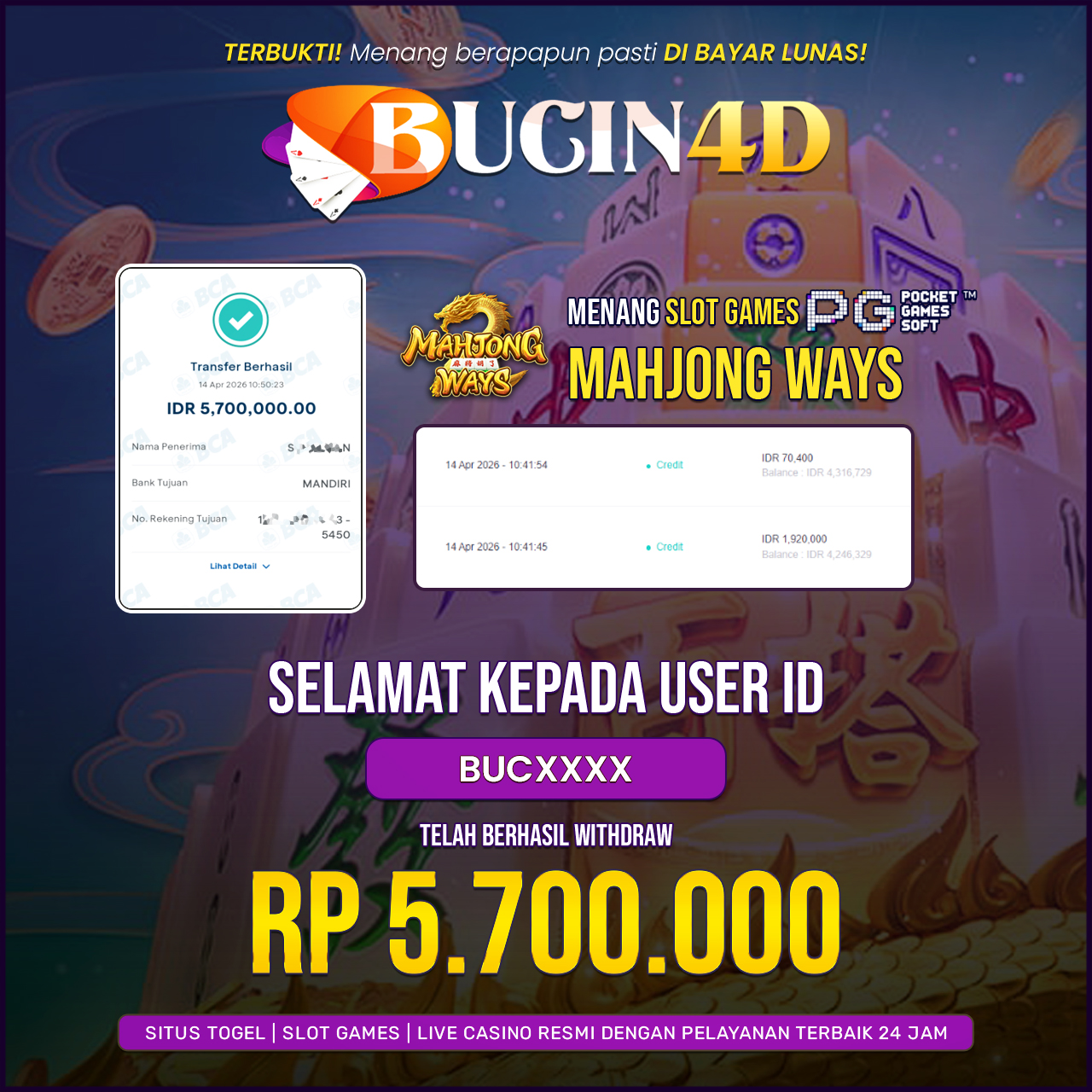 BUKTI JP SLOT PG SOFT