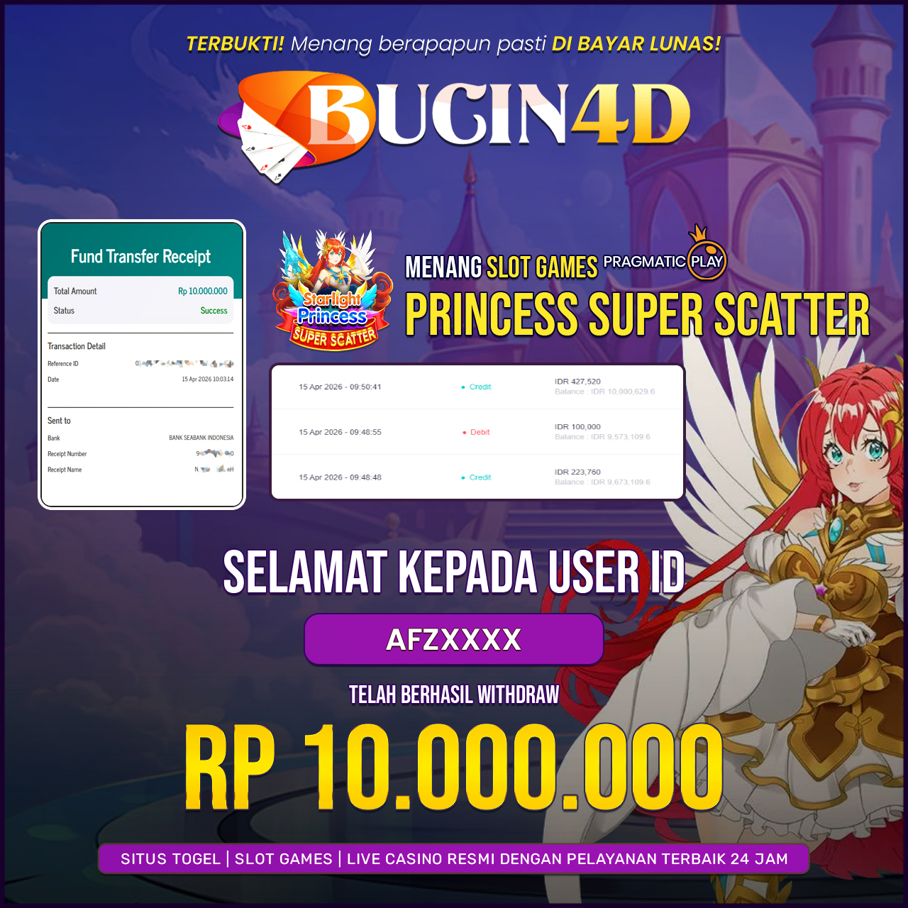 BUKTI JP SLOT PRAGMATIC PLAY