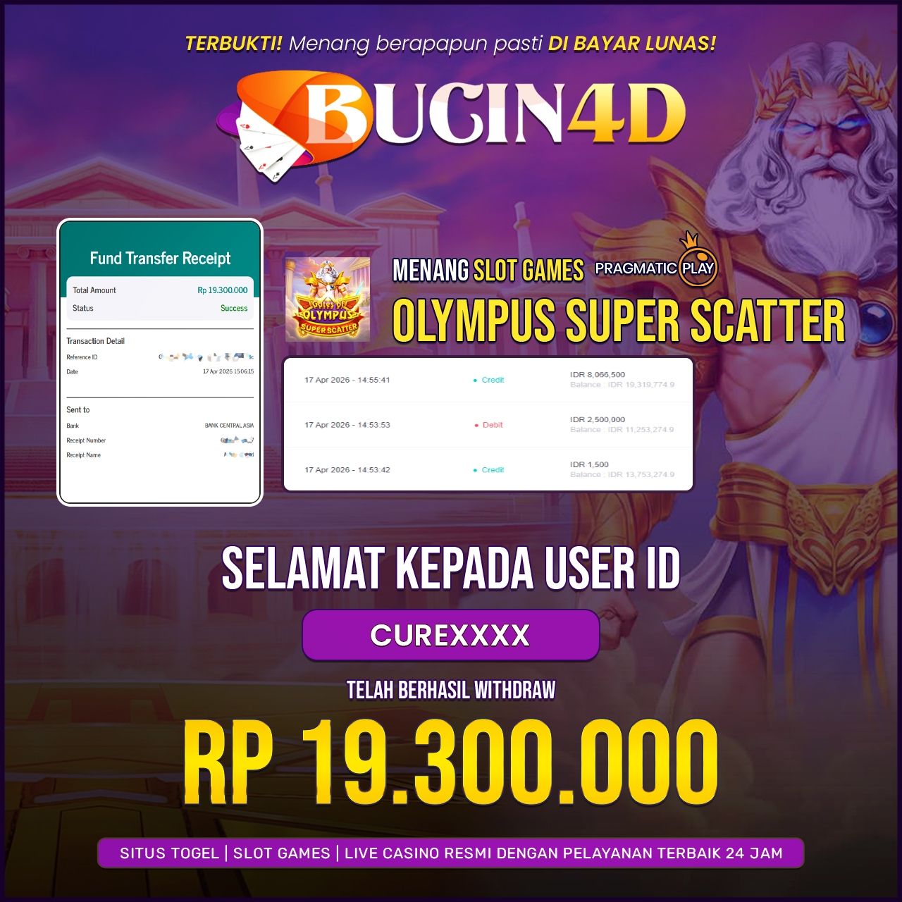 BUKTI JP SLOT PRAGMATIC PLAY