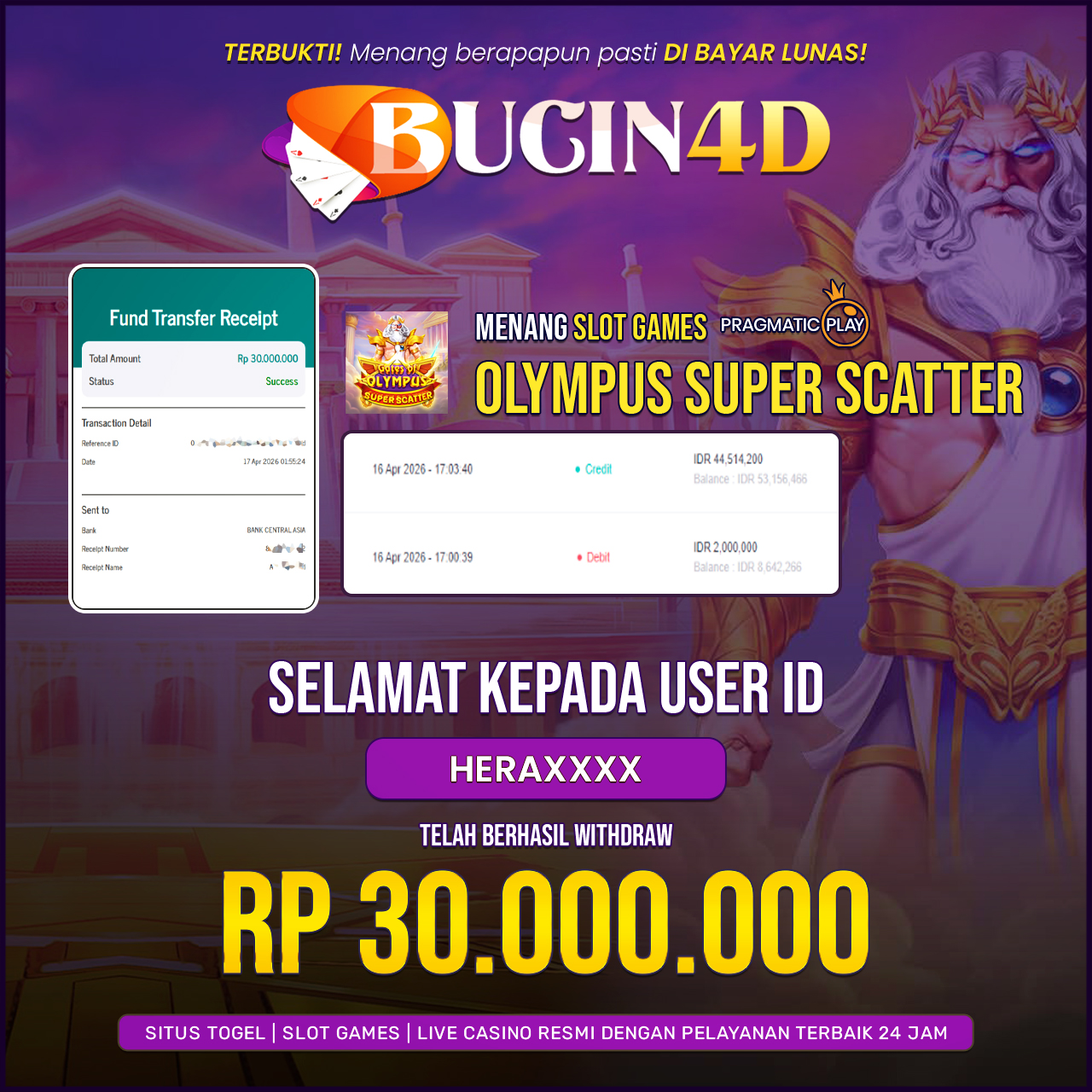 BUKTI JP SLOT PRAGMATIC PLAY