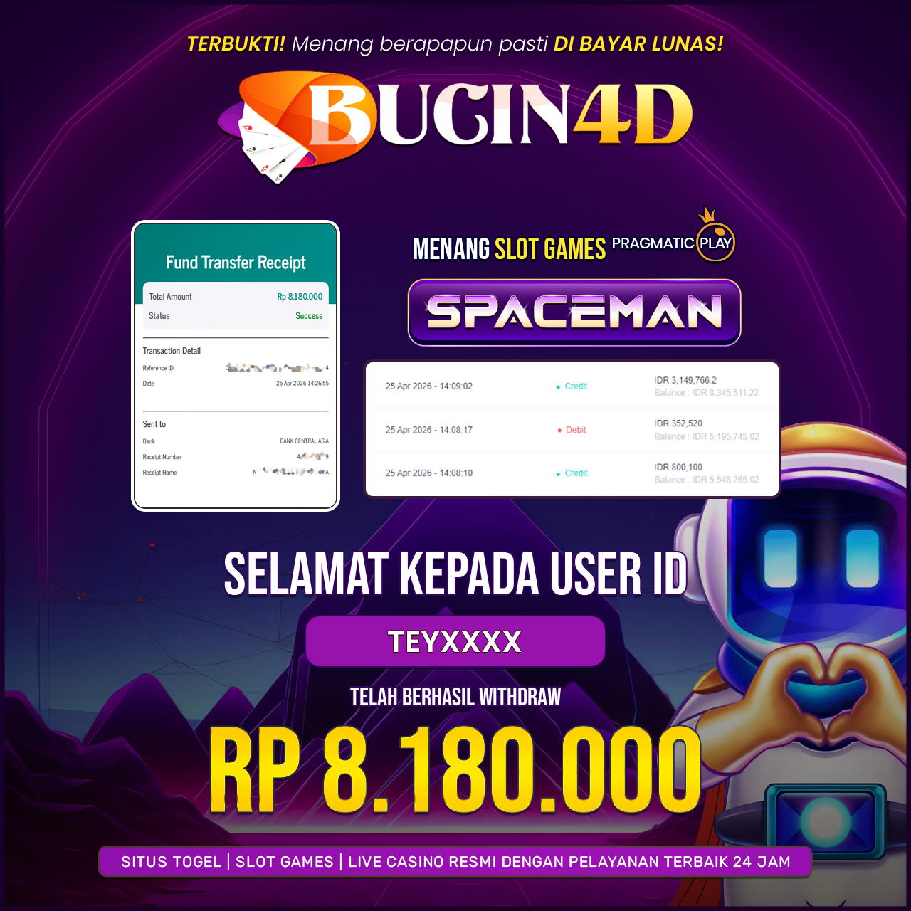 BUKTI JP SLOT PRAGMATIC PLAY